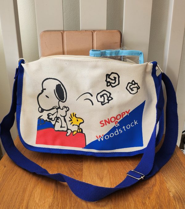 Colourful Snoopy and Woodstock Shoulder Bag