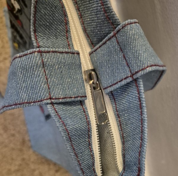 Large Denim Snoopy Cartoon Bag - Image 3