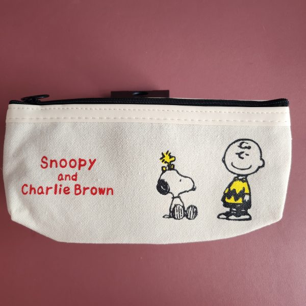 Snoopy and Charlie Brown Pencil Case / Makeup Purse