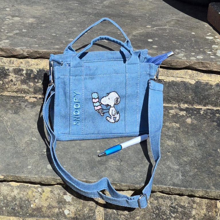 Small Denim Snoopy Bag – Ice Cream Design