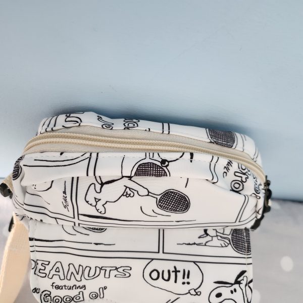 Snoopy Cartoon Black and White Bag - Image 3