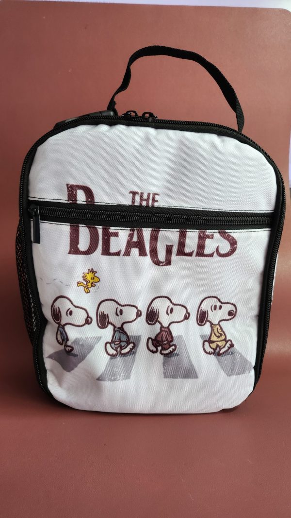 Large Insulated Lunch Bag with Snoopy "Abbey Road" Design