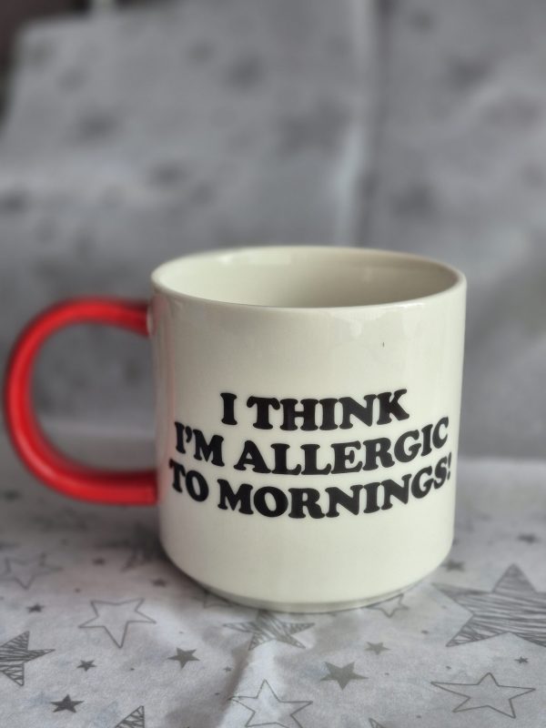 Snoopy Mug "I Think I'm Allergic To Mornings"