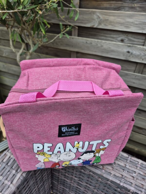 Pink Snoopy Insulated Lunch Bag - Image 2