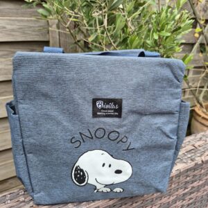 Denim Blue Snoopy Insulated Lunch Bag – Stylish, Practical & Fun