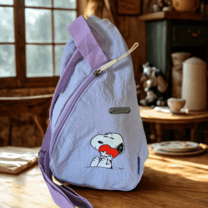 Lilac Snoopy Crossbody Bag – Lightweight, Secure & Adorable