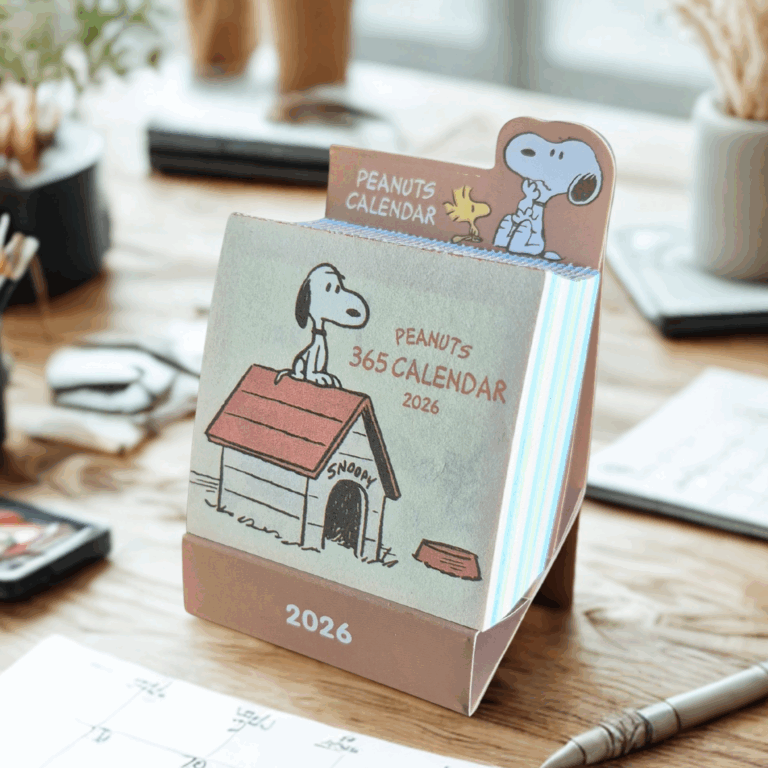 Snoopy Desk Calendar – Compact, Cute & Perfect for Daily Inspiration