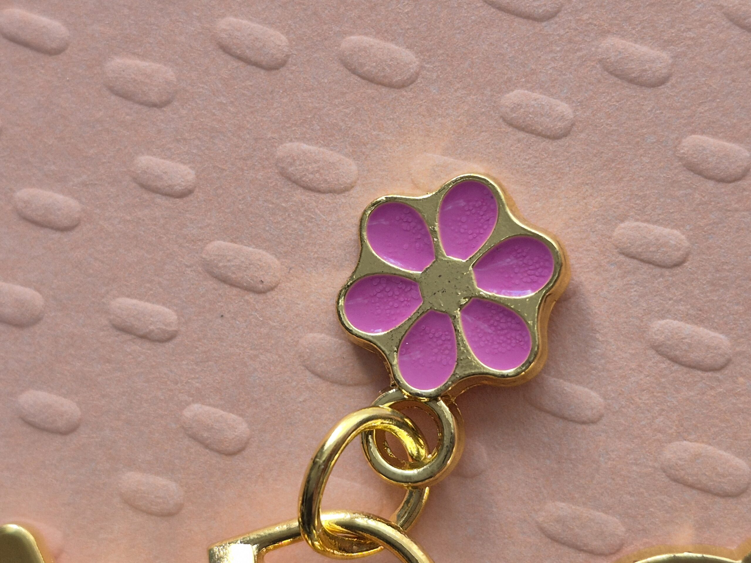 Charlie Brown Enamel Keychain with Flower Charm - Image 2