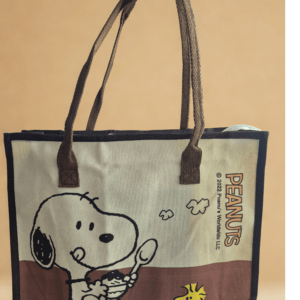 Snoopy and Woodstock Canvas Tote Bag