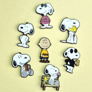 Snoopy Metal & Enamel Pin Collection – Classic Peanuts Character Pins