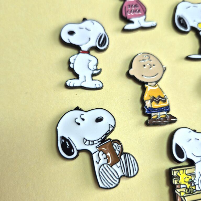 Snoopy Metal & Enamel Pin Collection – Classic Peanuts Character Pins