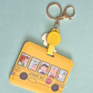 Snoopy-Inspired Retractable Pass Holder – School, College & Travel ID Badge Holder