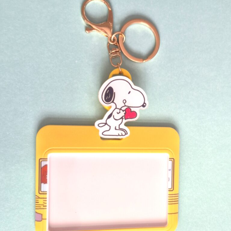 Snoopy-Inspired Retractable Pass Holder – School, College & Travel ID Badge Holder